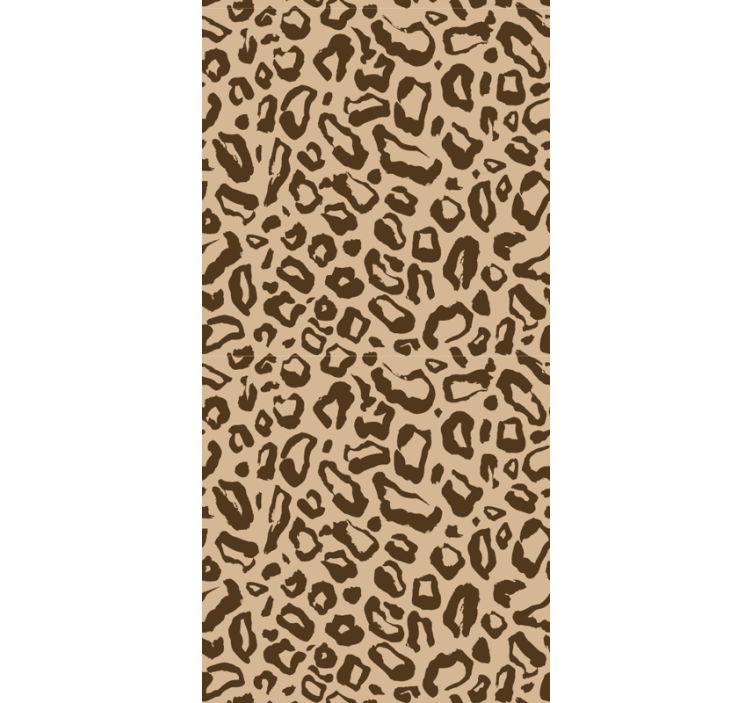 Beige kissan kuvio leopardi tapetti - Tenstickers