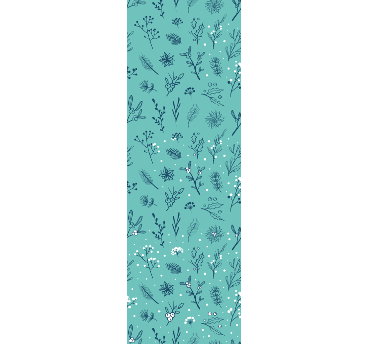 Juhlava kasvitiede joulutapetti - Tenstickers