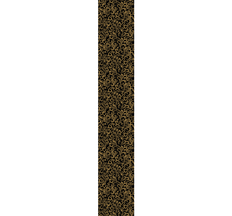 Tyylikkäät lehtikääröt ornamentti tapetti - Tenstickers