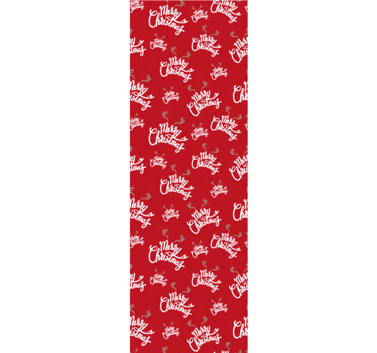 Juhlallinen käsikirjoitusaihe joulutapetti - Tenstickers