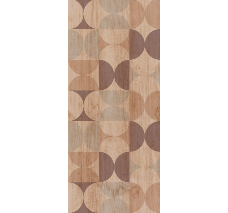 Geometrinen ympyrä-aihe ympyrät tapetti - Tenstickers