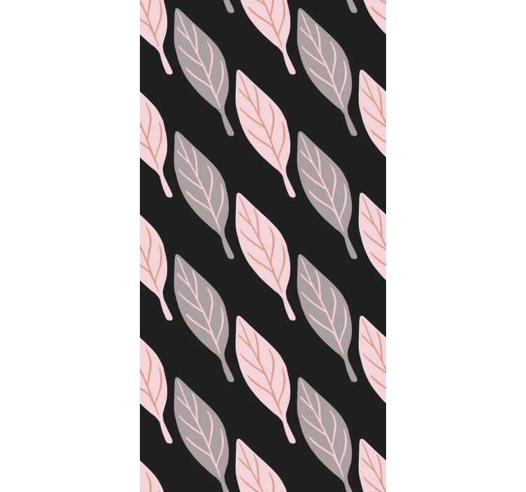 Tyylikäs lehtikuvio lehti tapetti - Tenstickers