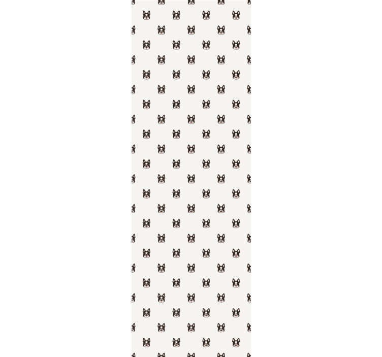 Ranskanbulldoggi kuvio lastenhuoneen tapetti - Tenstickers