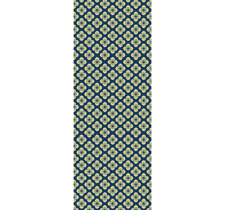 Koristeellinen kuvio kukkatapetti - Tenstickers