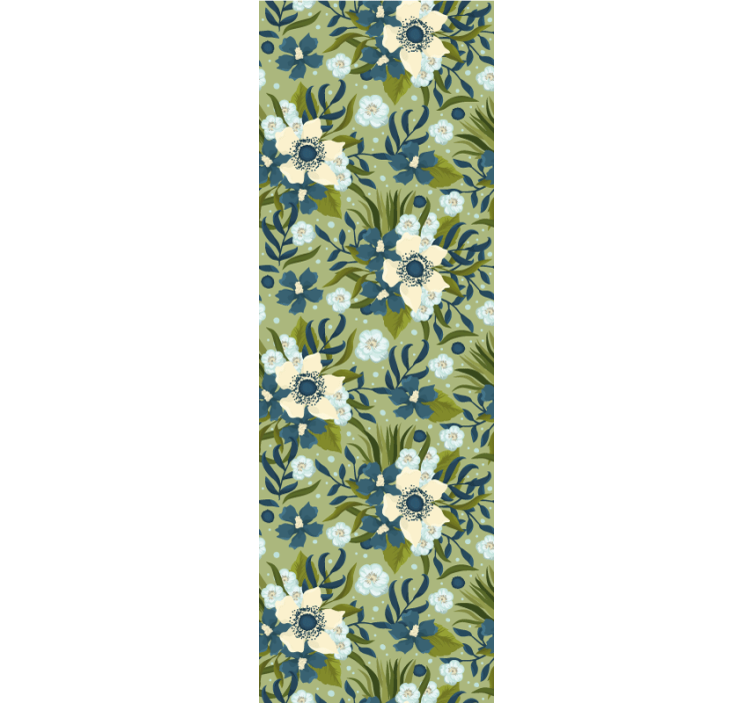 Kesäinen värikäs kukkakuvio Nuoren huoneen tapetti - Tenstickers