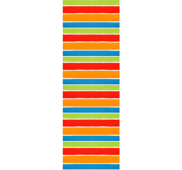 Moniväriset raidat raitatapetti - Tenstickers