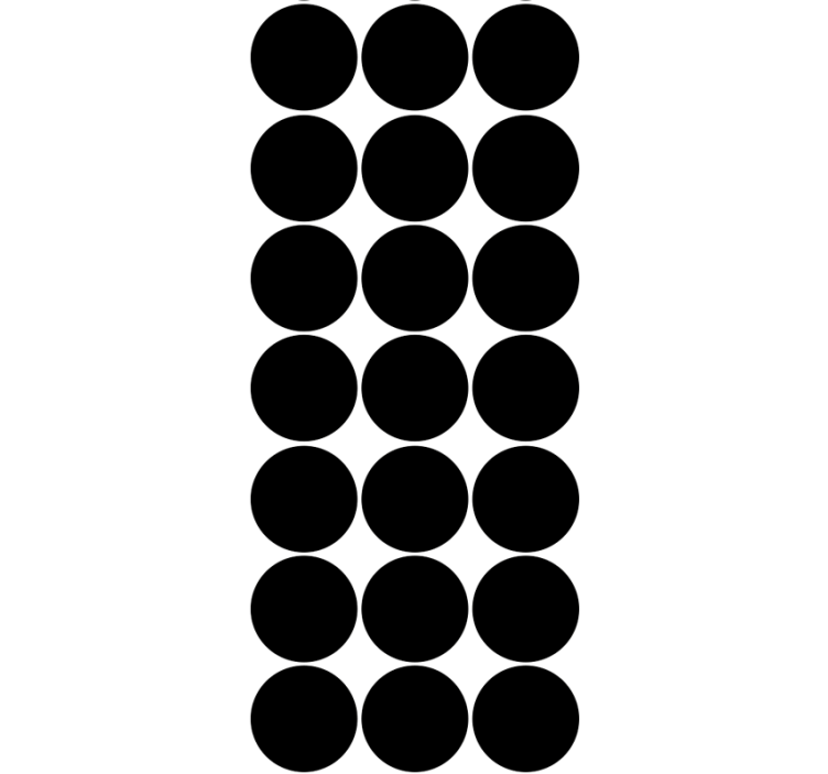 Mustien pisteiden kuvio Ympyrät tapetti - Tenstickers