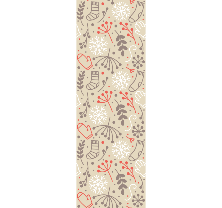Juhlallisia kuvioita joulutapetti - Tenstickers