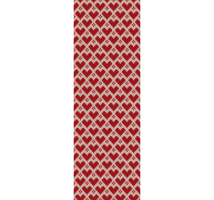 Neulottu puseron sydänkuvio olohuone tapetit - Tenstickers