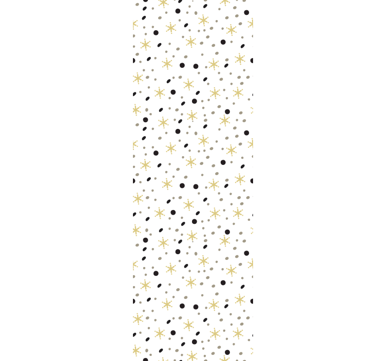 Mustakultainen ja harmaa lumihiutalekuvio olohuone tapetit - Tenstickers