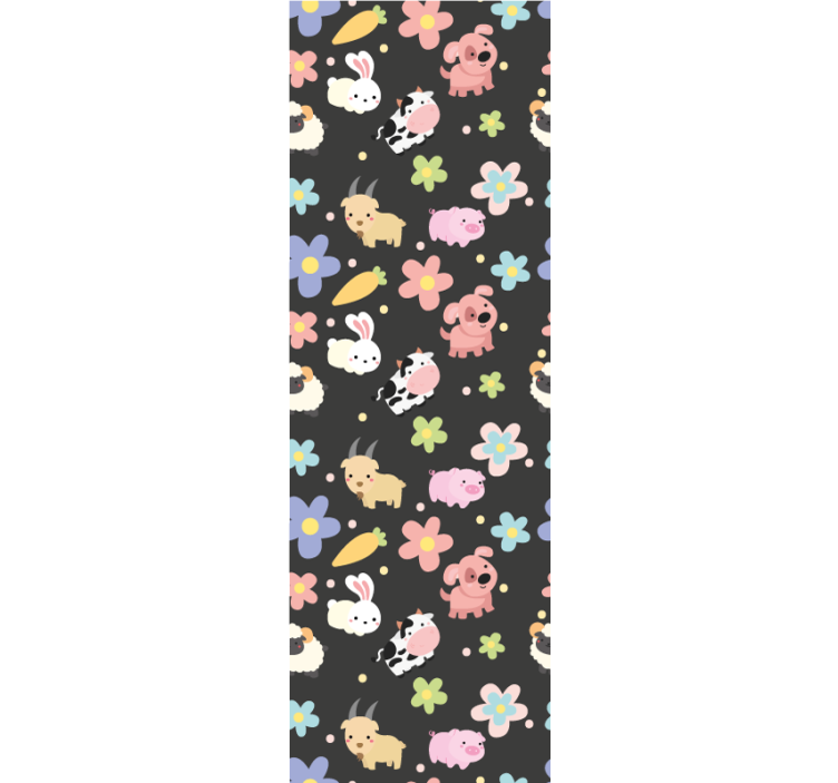 Hauskaa eläinkuviota eläimet taustakuva - Tenstickers