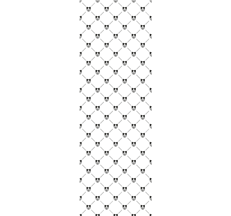 Kissan siluettikuvio kissat tapetti - Tenstickers