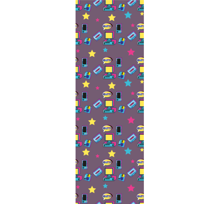 Retropelien estetiikka muokattava tapetti - Tenstickers