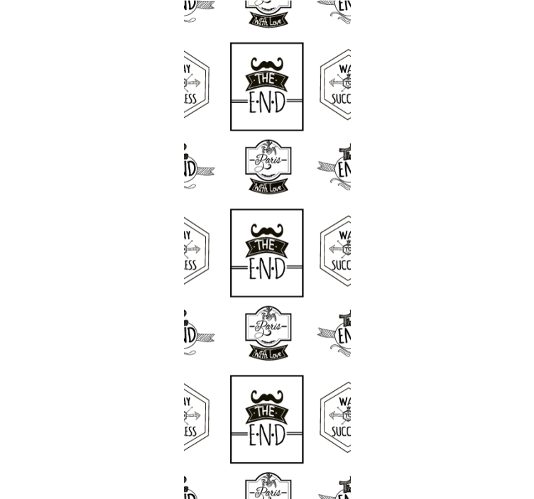 Ainutlaatuinen kehyskuvio modernit tapetit - Tenstickers