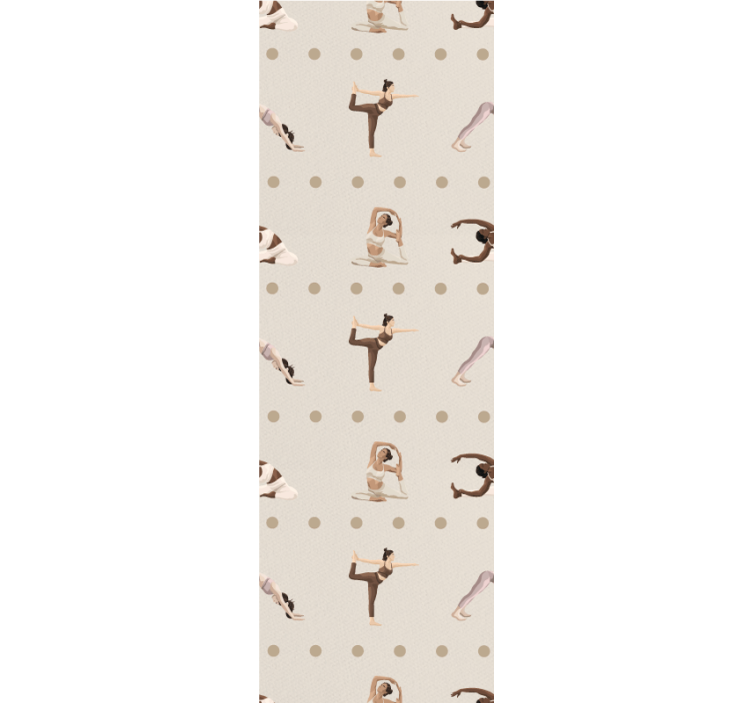 Erilaisia jooga -asentoja eteinen tapetti - Tenstickers
