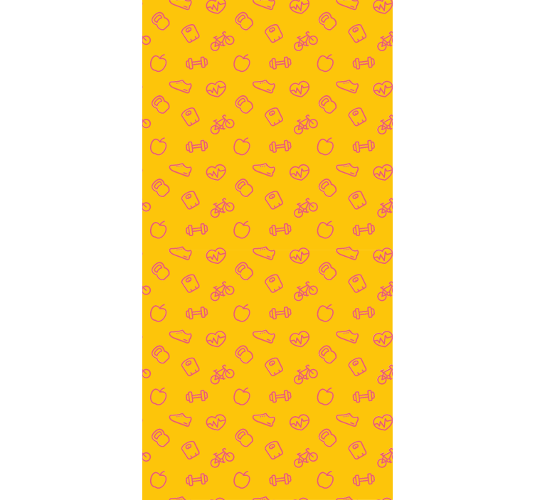 Doodle kuvakkeet kuvio keittiötapetti - Tenstickers