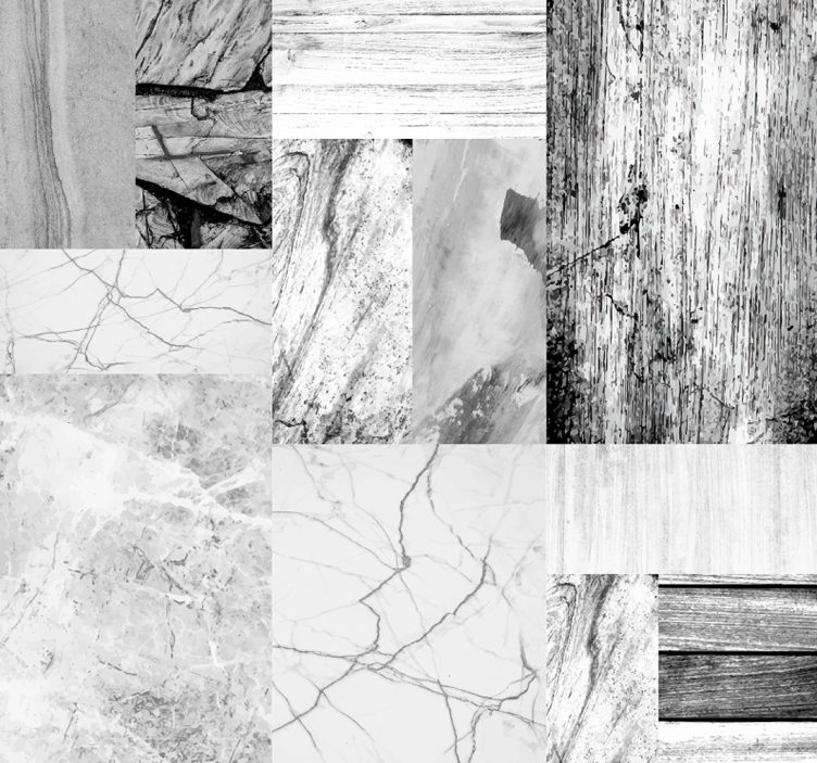 Kaunis marmori palapeli kuvioitu tapetti - Tenstickers