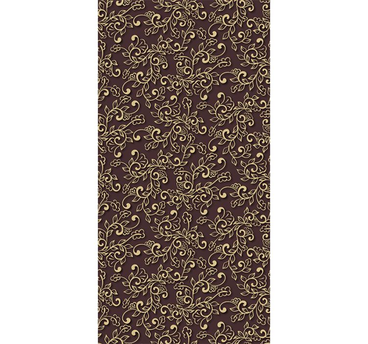 Kultaisten puunlehtien tyyli modernit tapetit - Tenstickers