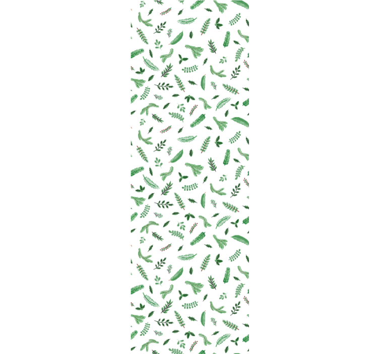 Juhlavat lehtikuviot joulutapetti - Tenstickers