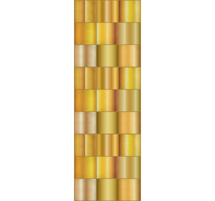 Kultainen geometrinen kuvio kuviotapetti - Tenstickers