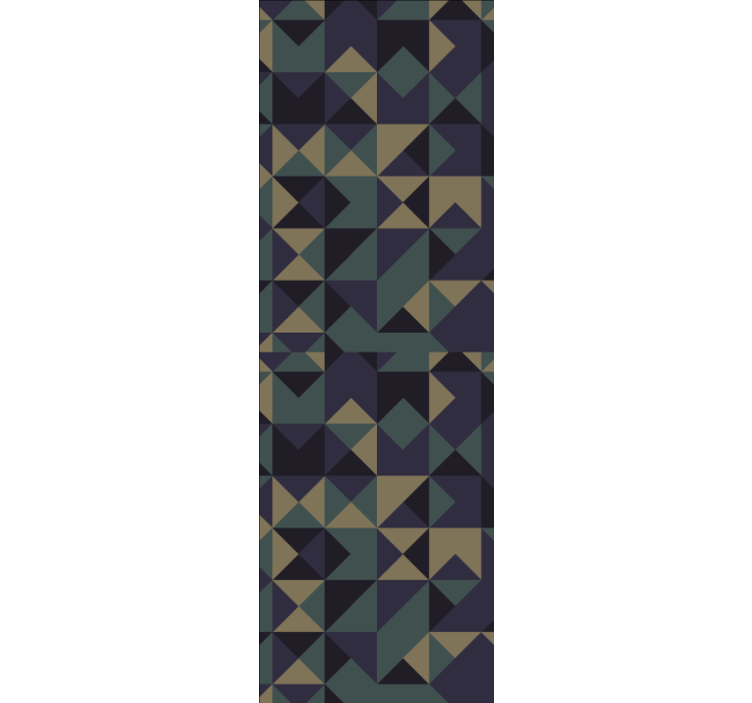 Geometrinen abstrakti järjestely kolmiokuvioinen tapetti - Tenstickers