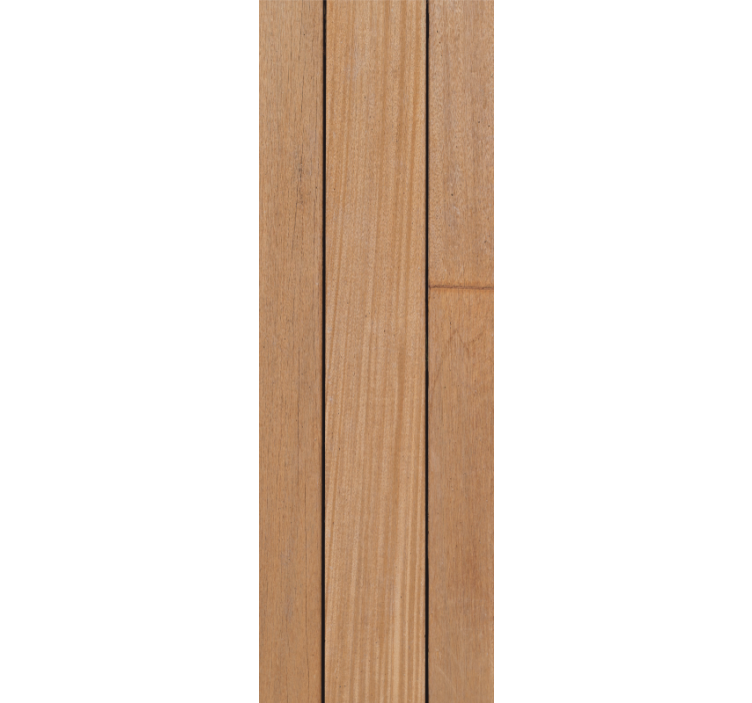 Ruskeat yksinkertaiset lankut puutapetti - Tenstickers