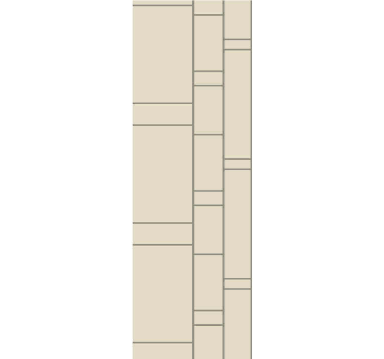 Beige epäsäännöllinen neliö kuvio neliökuvioinen tapetti - Tenstickers