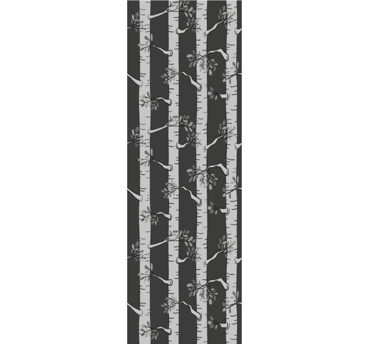 Kirkkaat puut skandinaaviseen tyyliin puu tapetti - Tenstickers