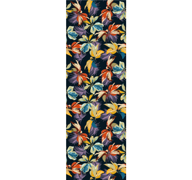 Tiikeri lilja kukkakuvio kukkatapetti - Tenstickers