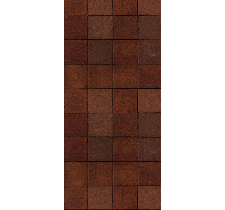 Kuvioitu ruskea kuvio laattatapetti - Tenstickers