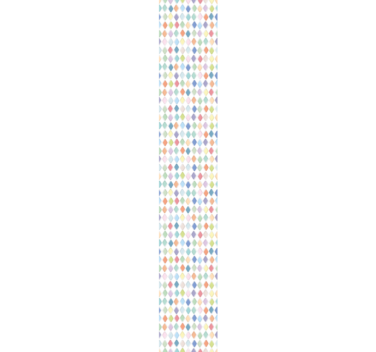Värikkäitä arlekiinitimantteja taiteellinen tapetti - Tenstickers