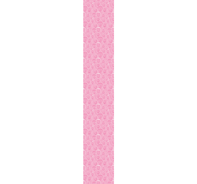 Tyttöjen kasvot taiteellinen tapetti - Tenstickers