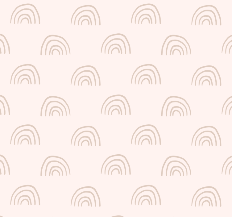 Minimalistinen sateenkaari tapetti vauvanhuoneeseen - Tenstickers