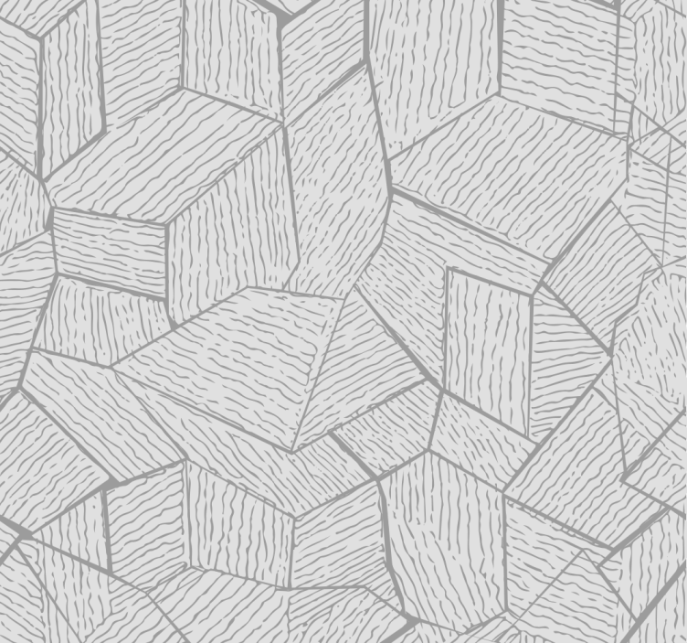 Afrikkalainen kangasvaikutelma harmaa tapetti - Tenstickers