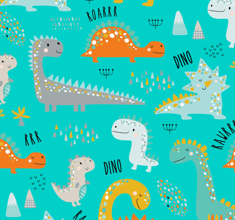 Dinosauruksen ilo dinosaurus tapetti - Tenstickers