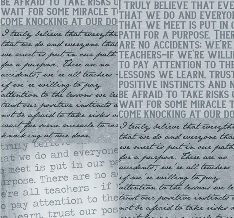 Inspiroiva teksti teksti tapetti - Tenstickers