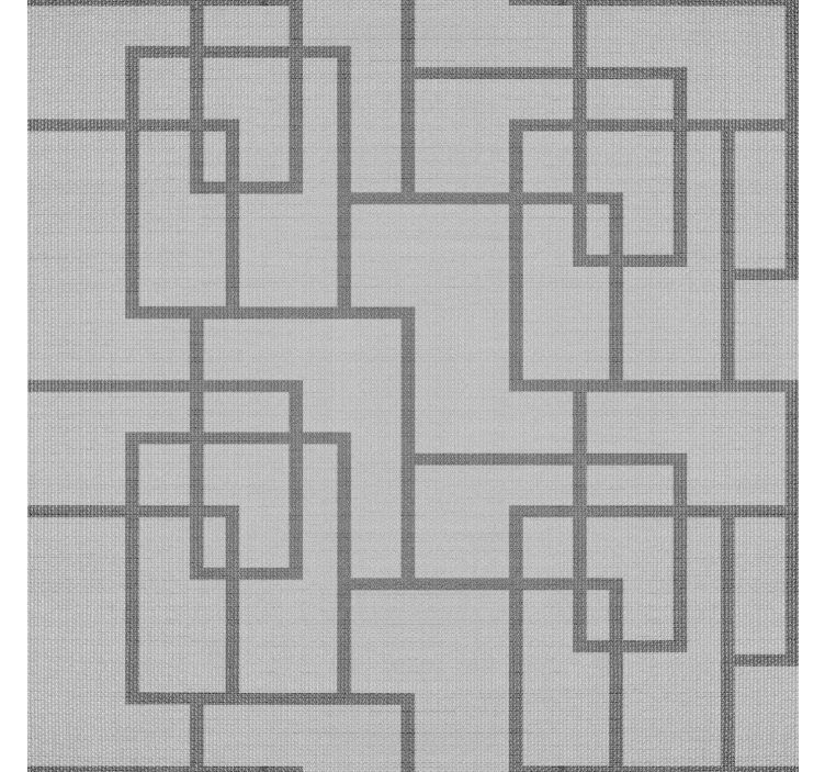 Harmaita geometrisia viivoja moderni tapetti - Tenstickers