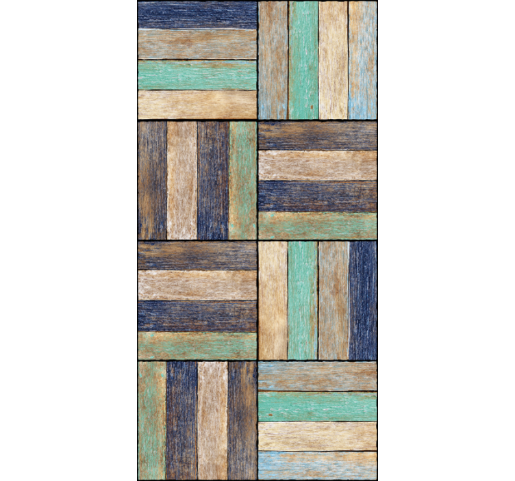 Maalaismaiset puupaneelit kuviotapetti - Tenstickers