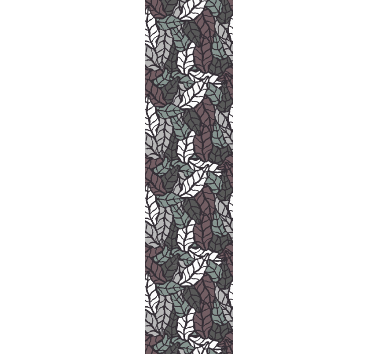 Tumma kuviomotiivi lehtitapetti - Tenstickers