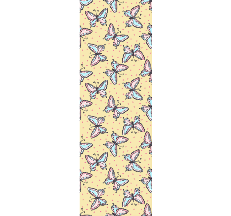 Sydämet perhostapetilla - Tenstickers