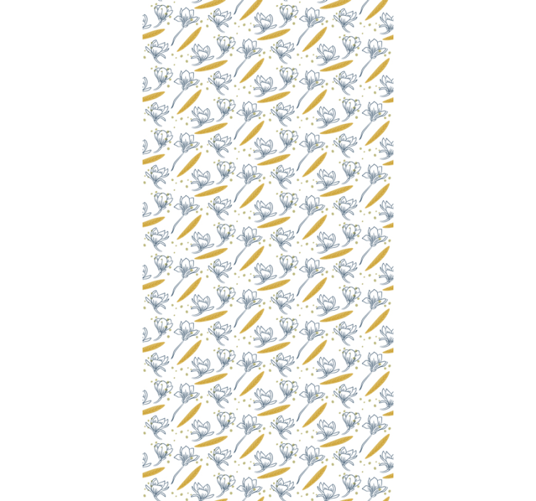 Herkkä kukka kukkatapetti - Tenstickers