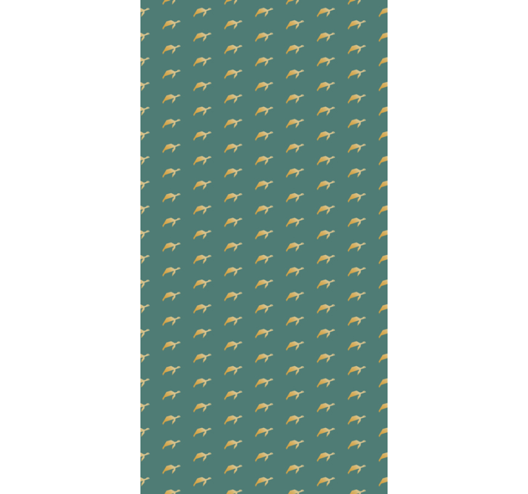Geometrinen kilpikonna eläin tapetti - Tenstickers