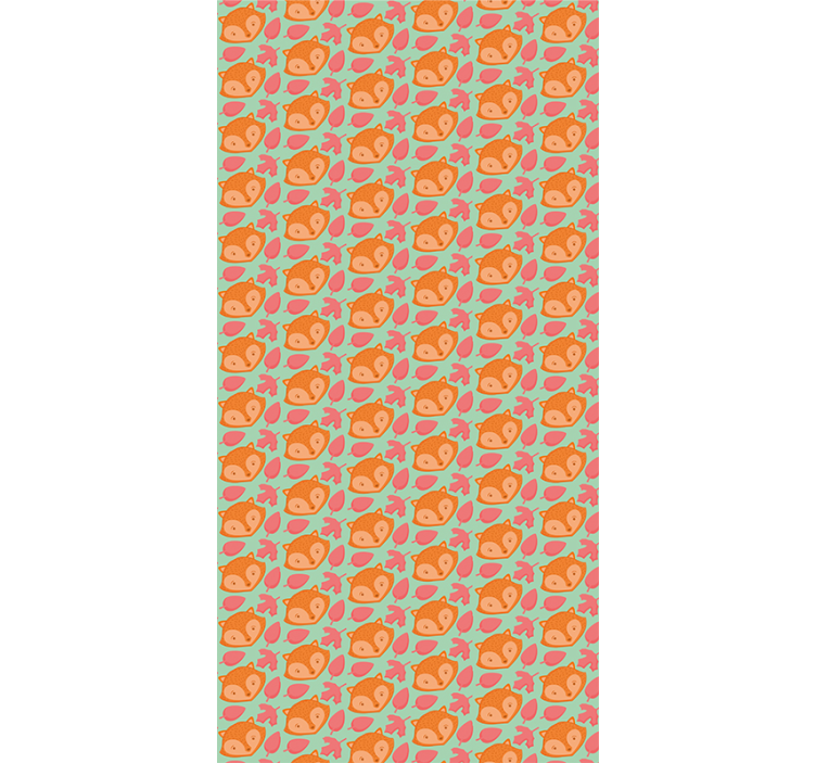 Värikäs orava vauvanhuoneen tapetti - Tenstickers