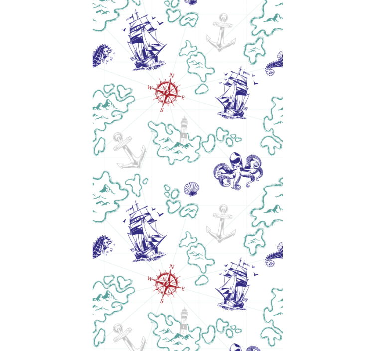 Ihana meriteemainen lasten tapetti - Tenstickers