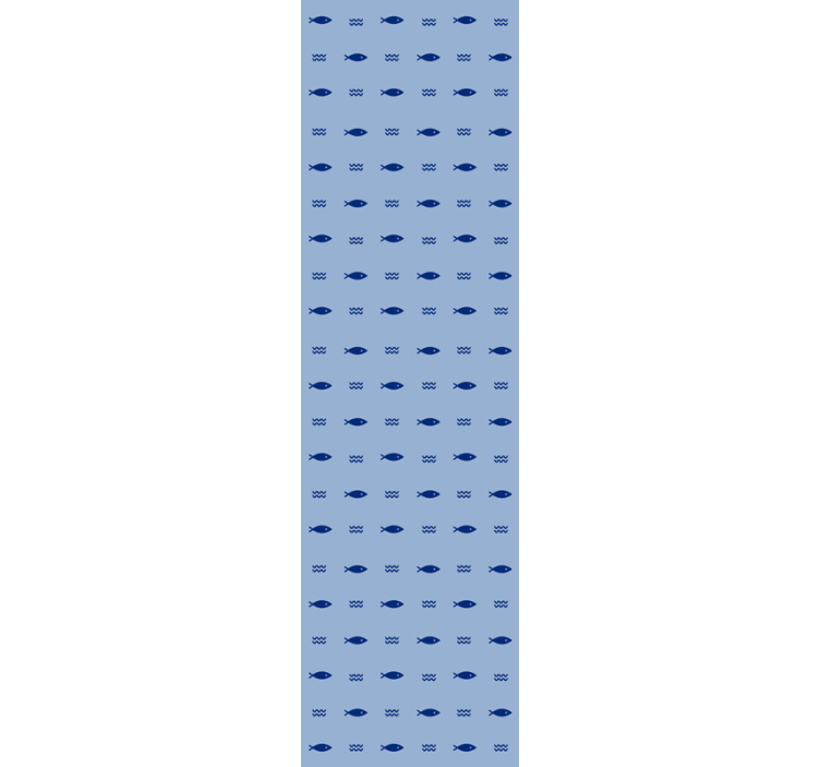 Kaunis minimaalinen kalakuvio eläintapetti - Tenstickers