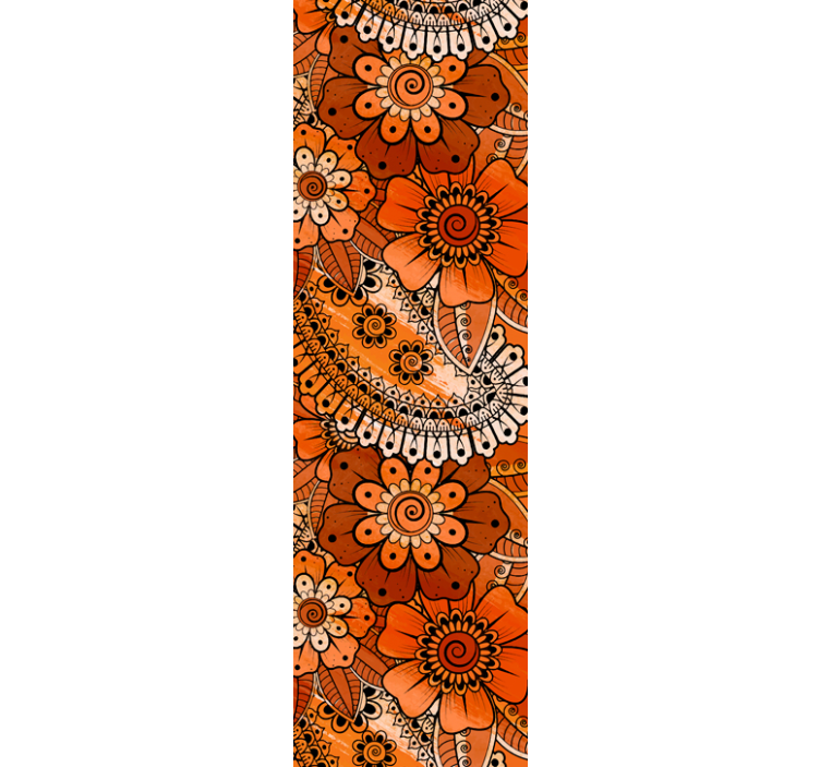 Upea paisley intialainen tyyli ornamentti tapetti - Tenstickers