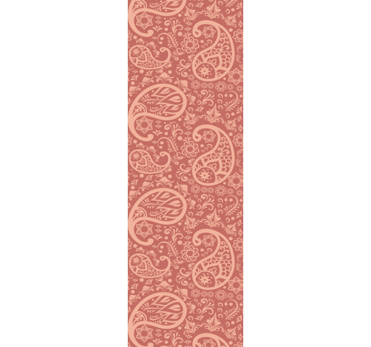 Kaunis paisley-malli ornamentti tapetti - Tenstickers