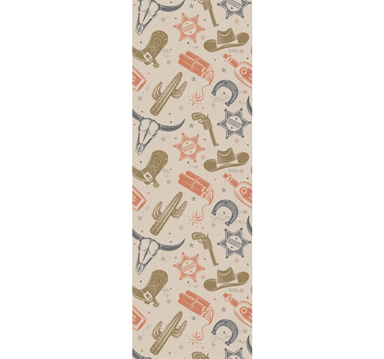 Cowboy-aiheisia aiheita taidetapetti - Tenstickers