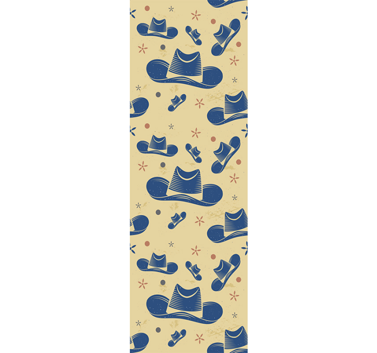 Hieno cowboy hattu makuuhuoneen tapetti - Tenstickers