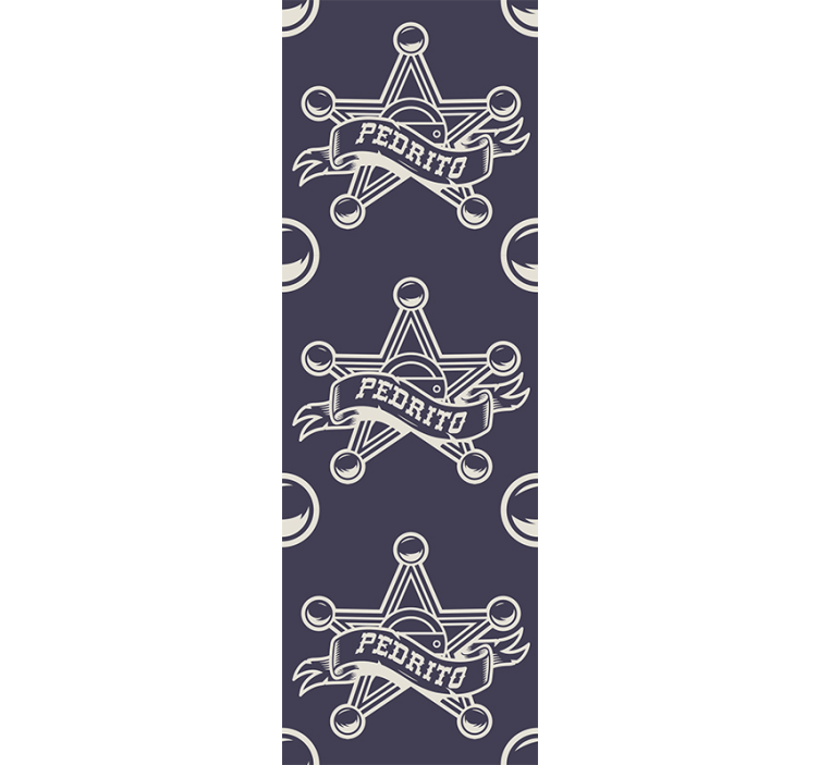 Tähtimerkin suunnittelu vintage tapetti - Tenstickers